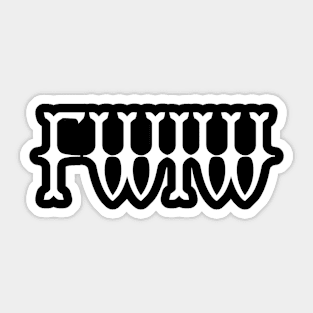 FWIW  (For What It's Worth) Sticker